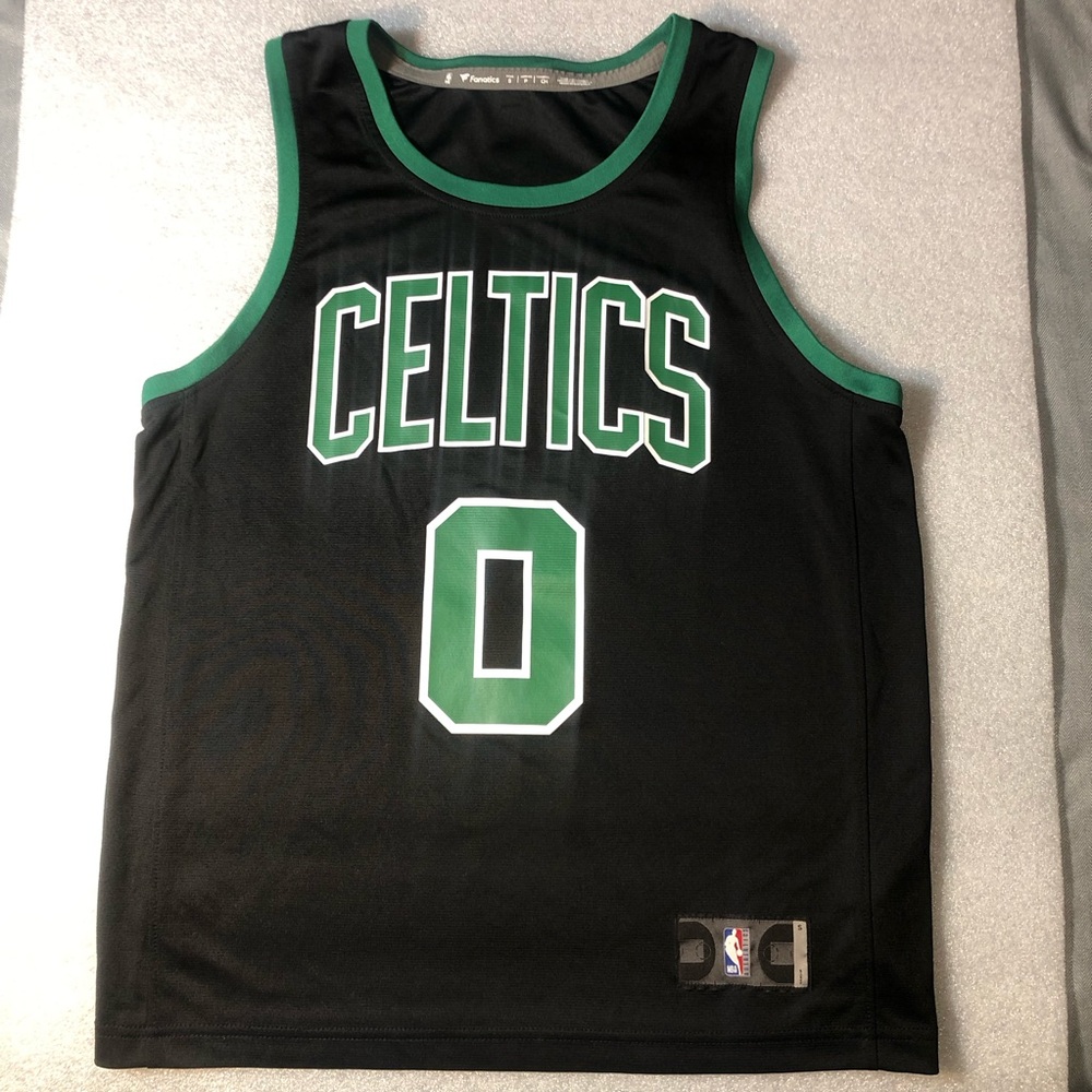 Fanatics Jayson Tatum #0 Boston Celtics NBA Black Basketball Jersey Mens Small